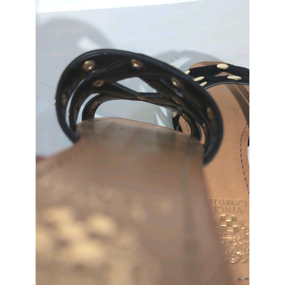 Vince Camuto Vazista Studded Slide Sandal In Black Suede Size 7.5 M Women's New - Picture 10 of 11